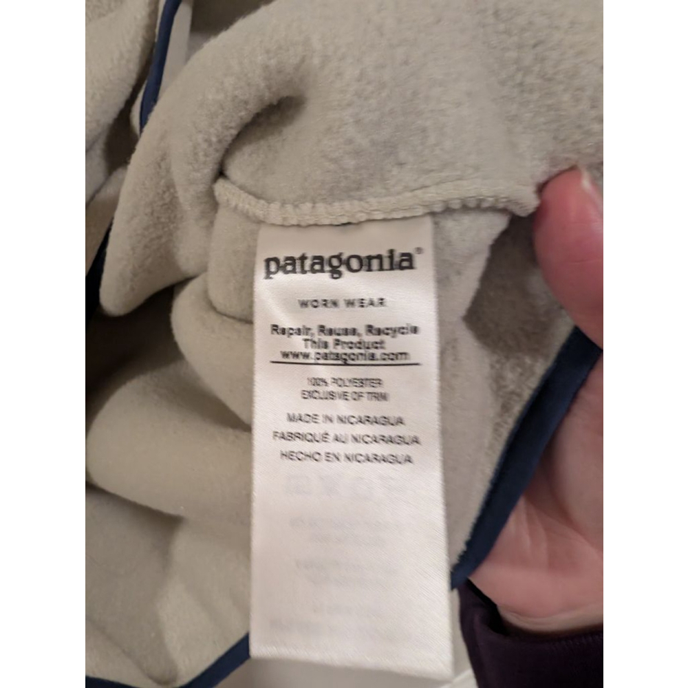 Women's Patagonia Synchilla Fleece Sweatshirt S Beige Blue - Picture 6 of 6